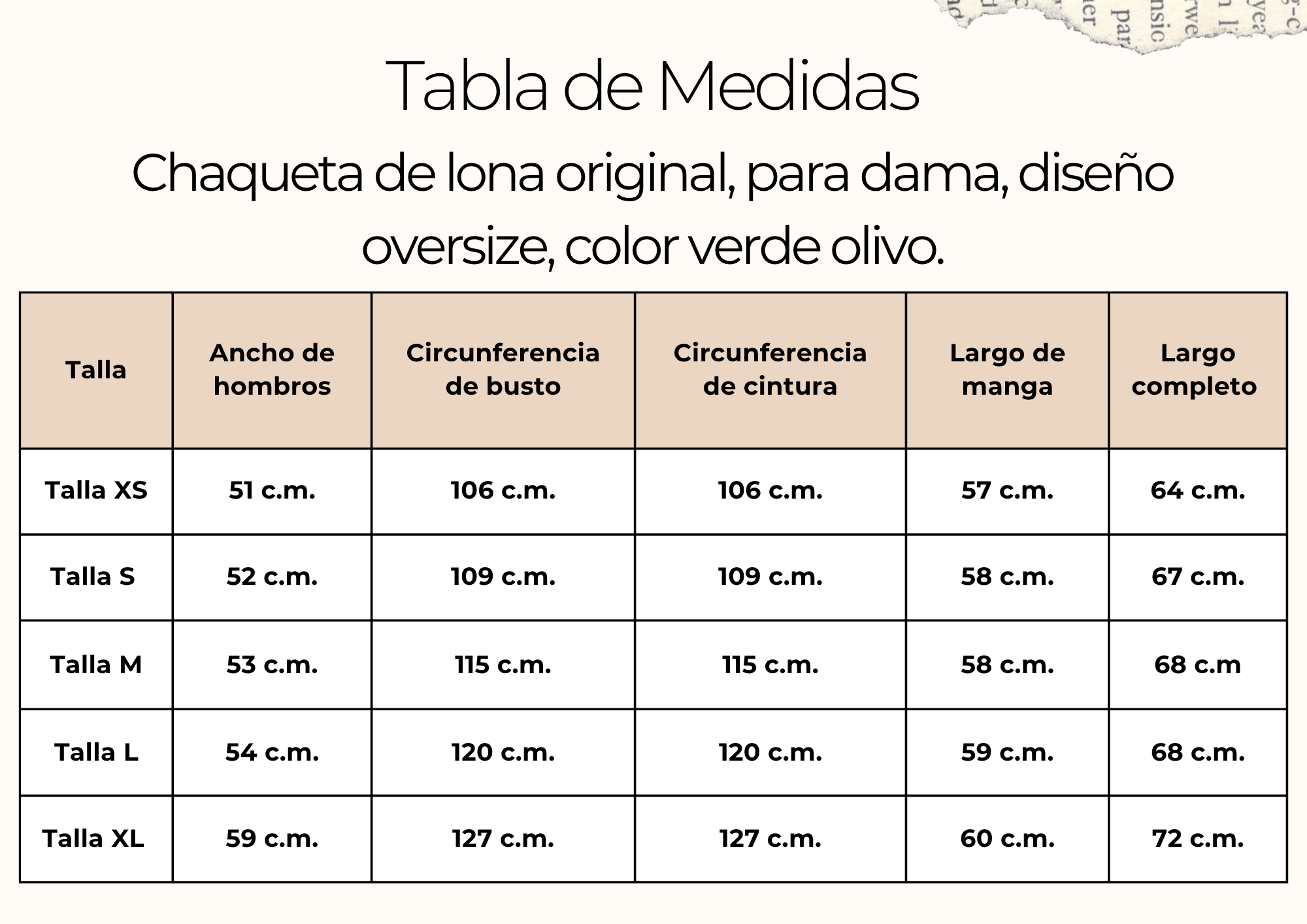 tallas
