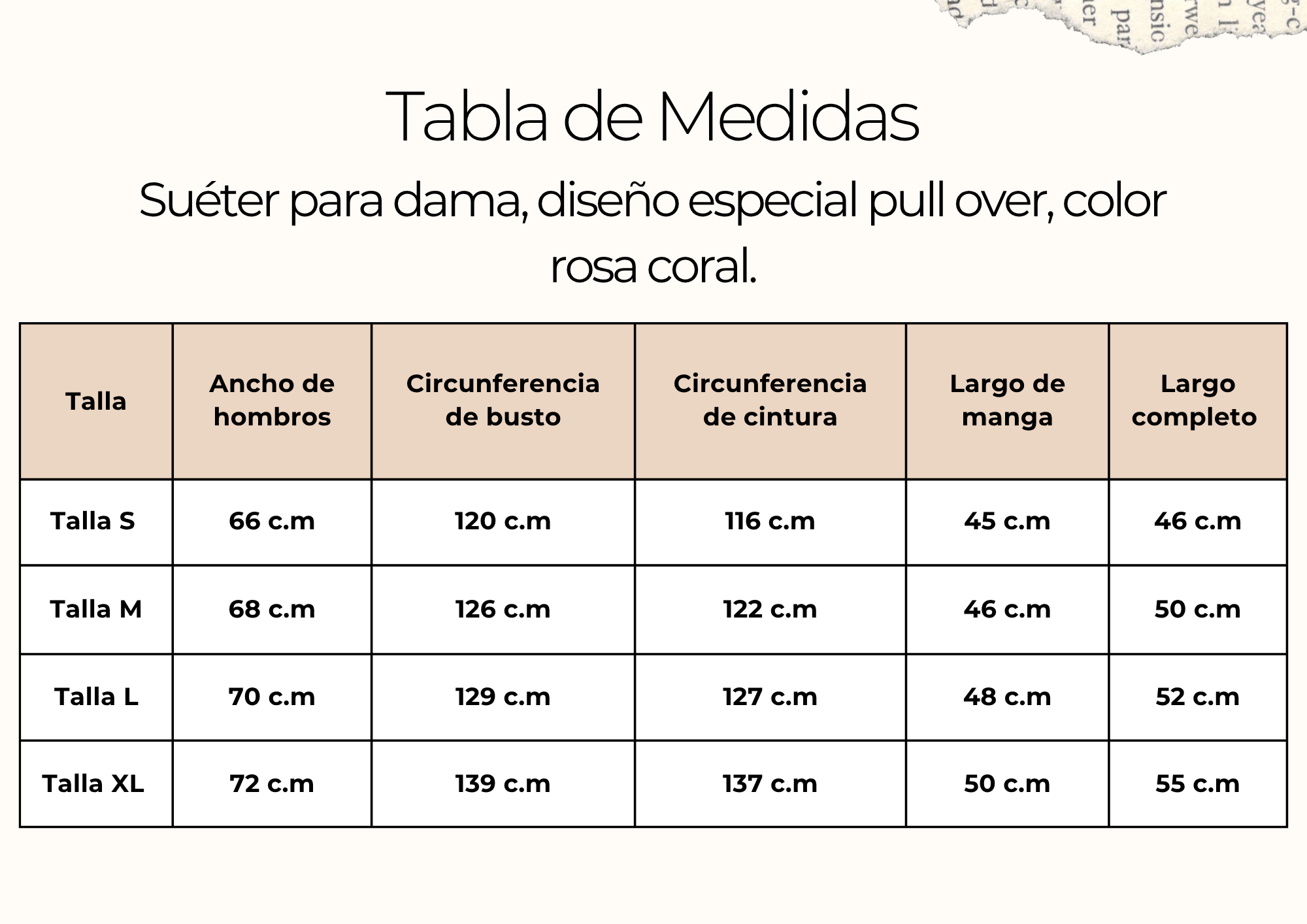 tallas