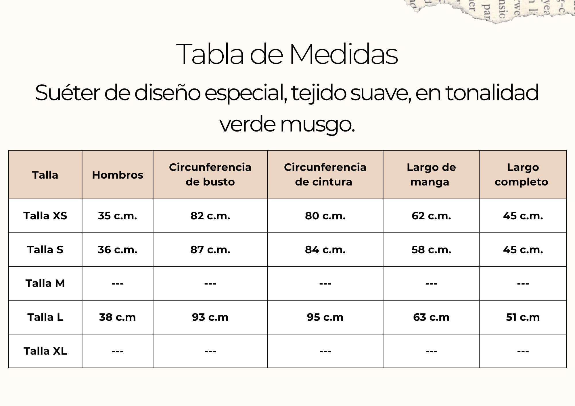 tallas