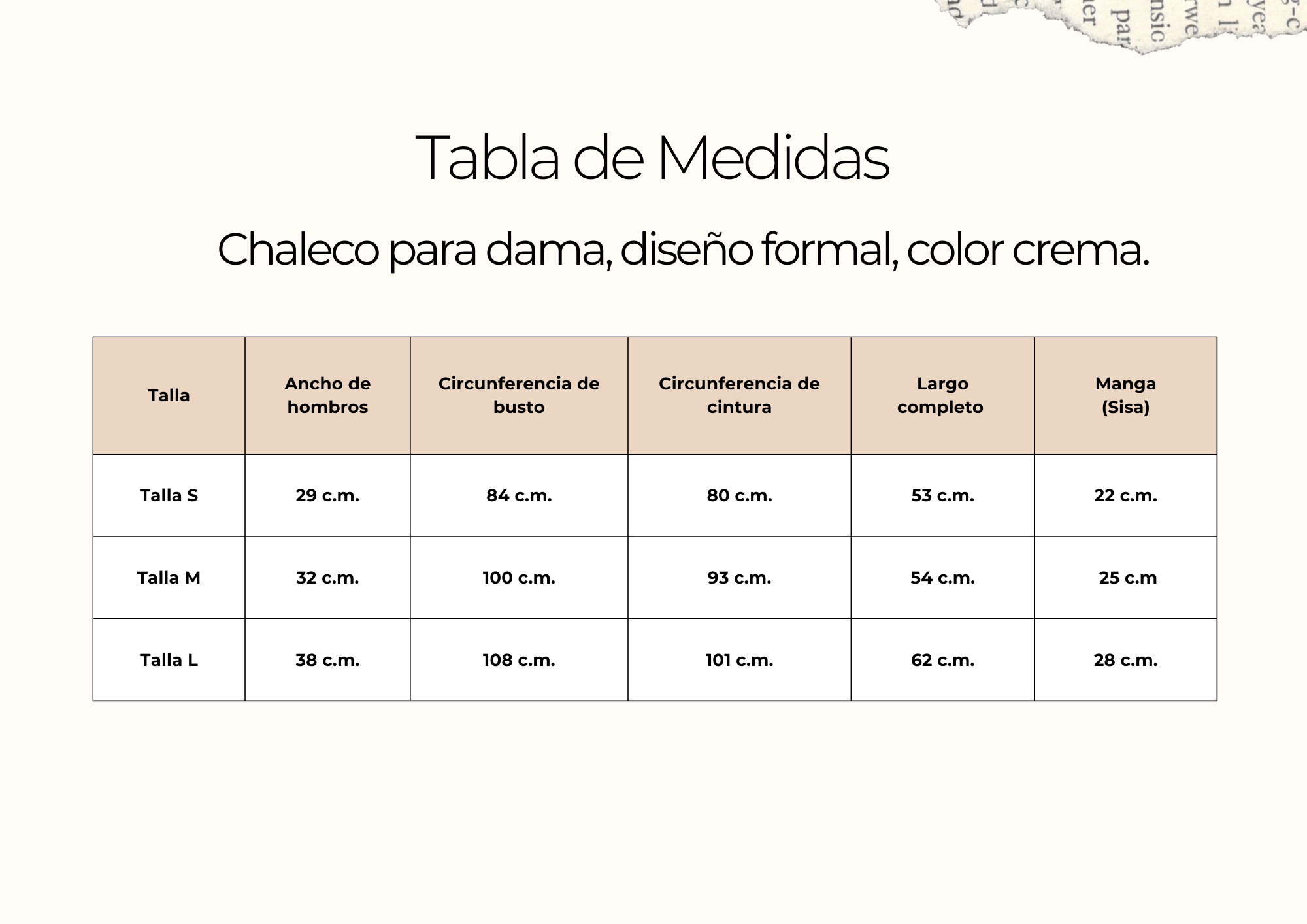 tallas