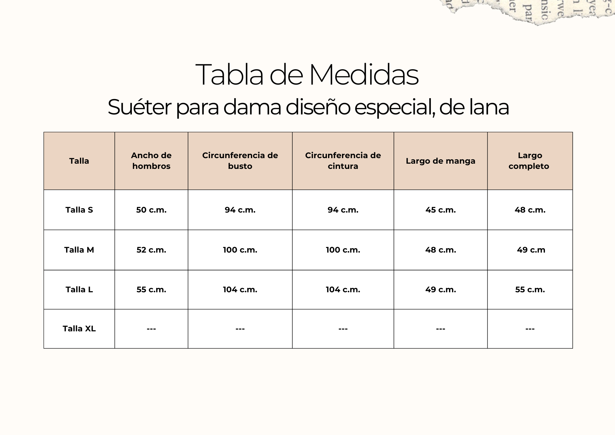 tallas