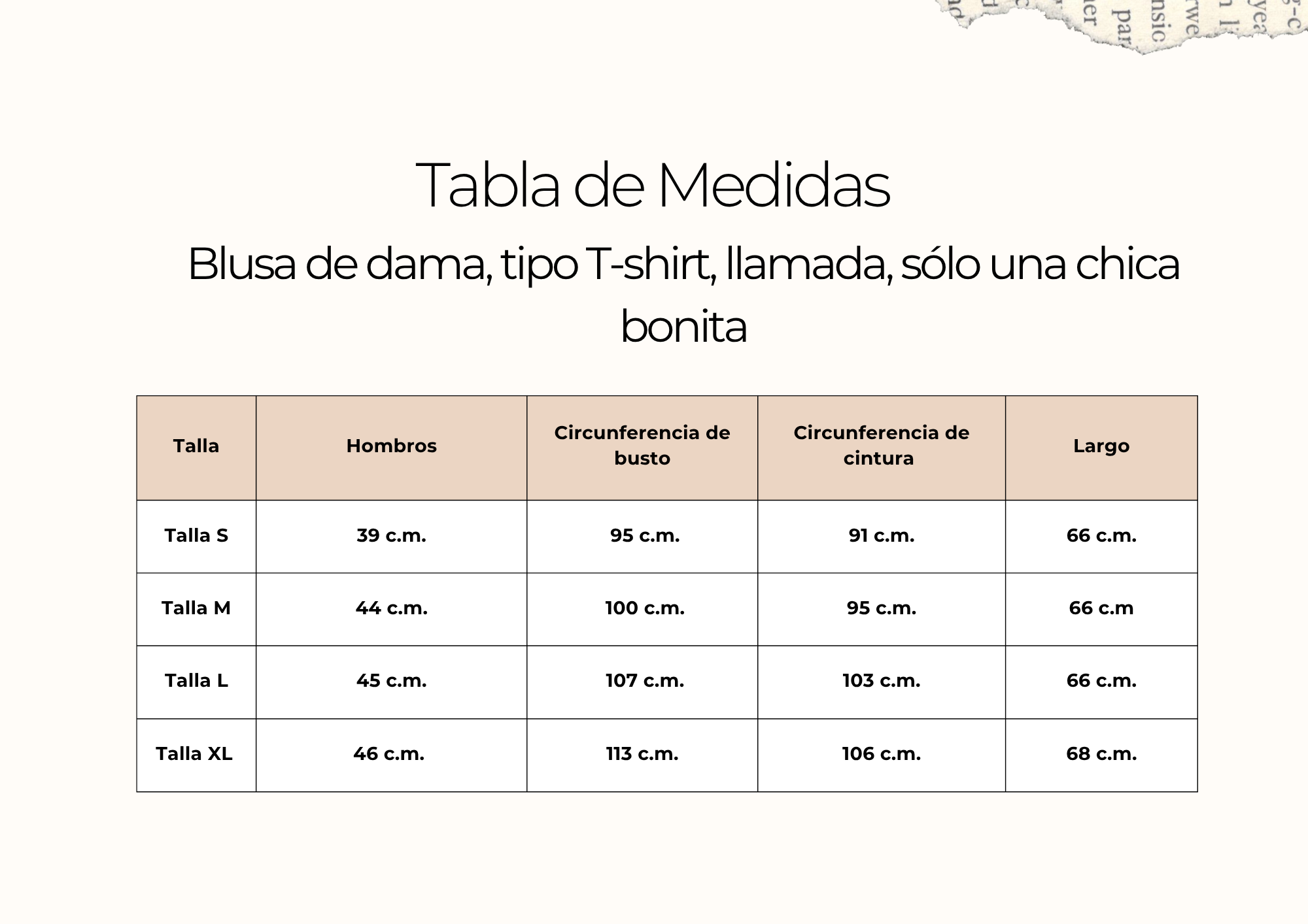 tallas