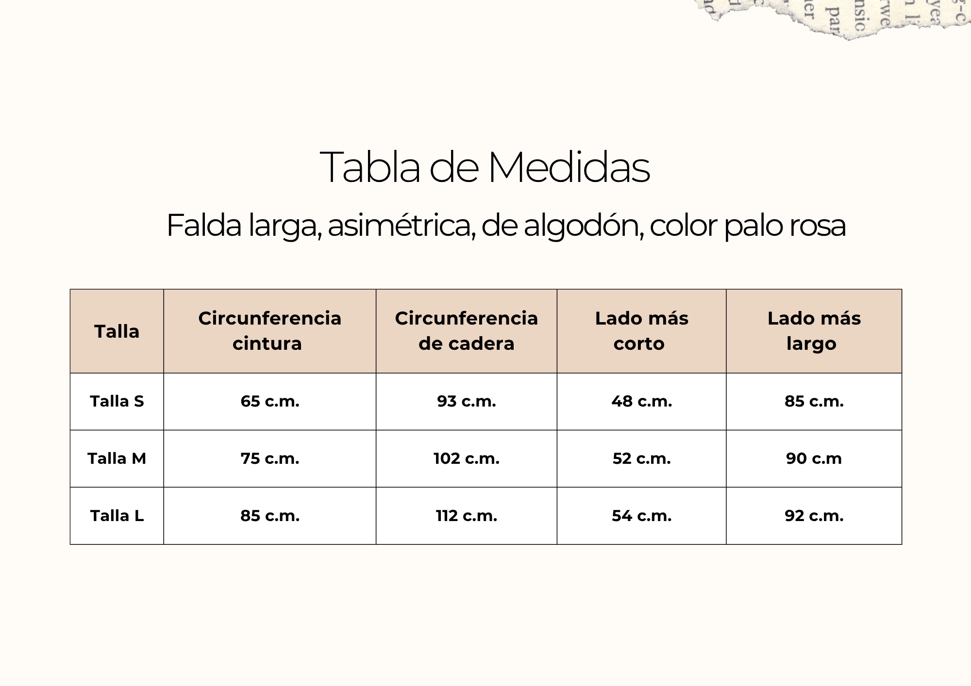 tallas