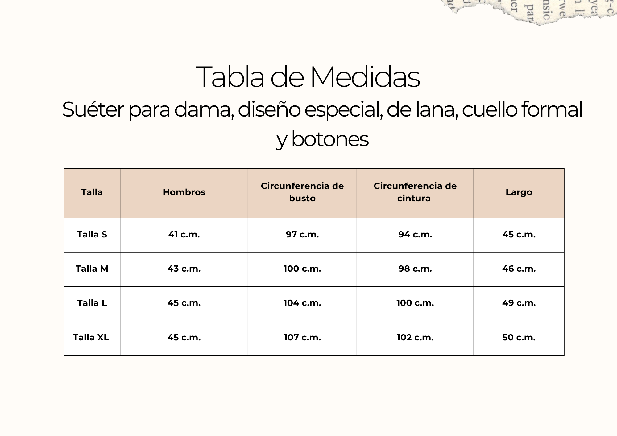 tallas