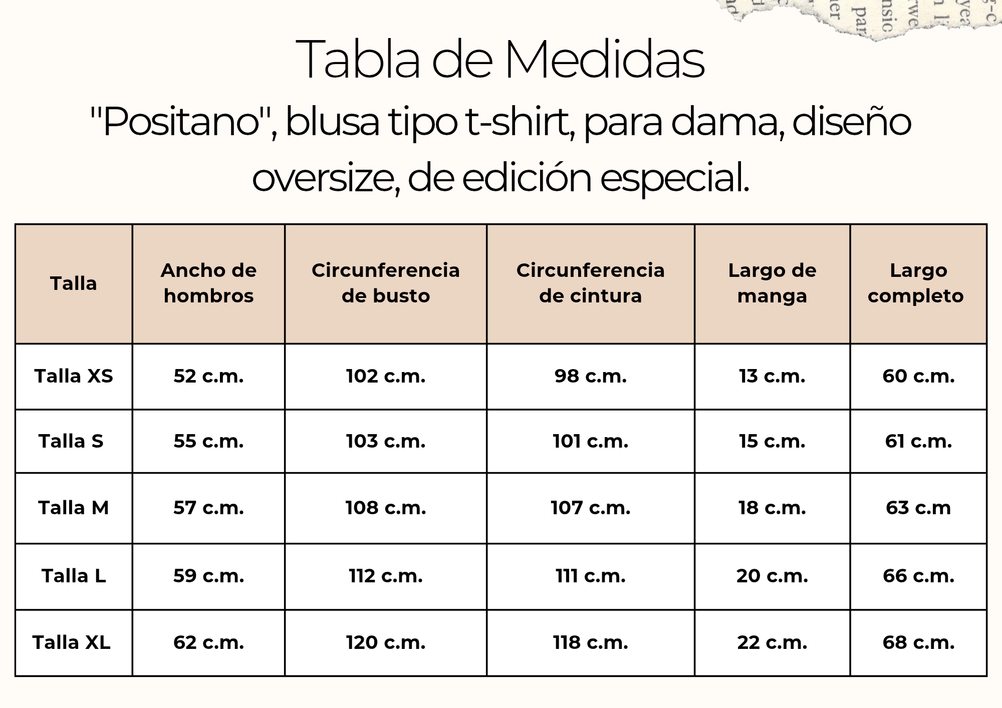 tallas
