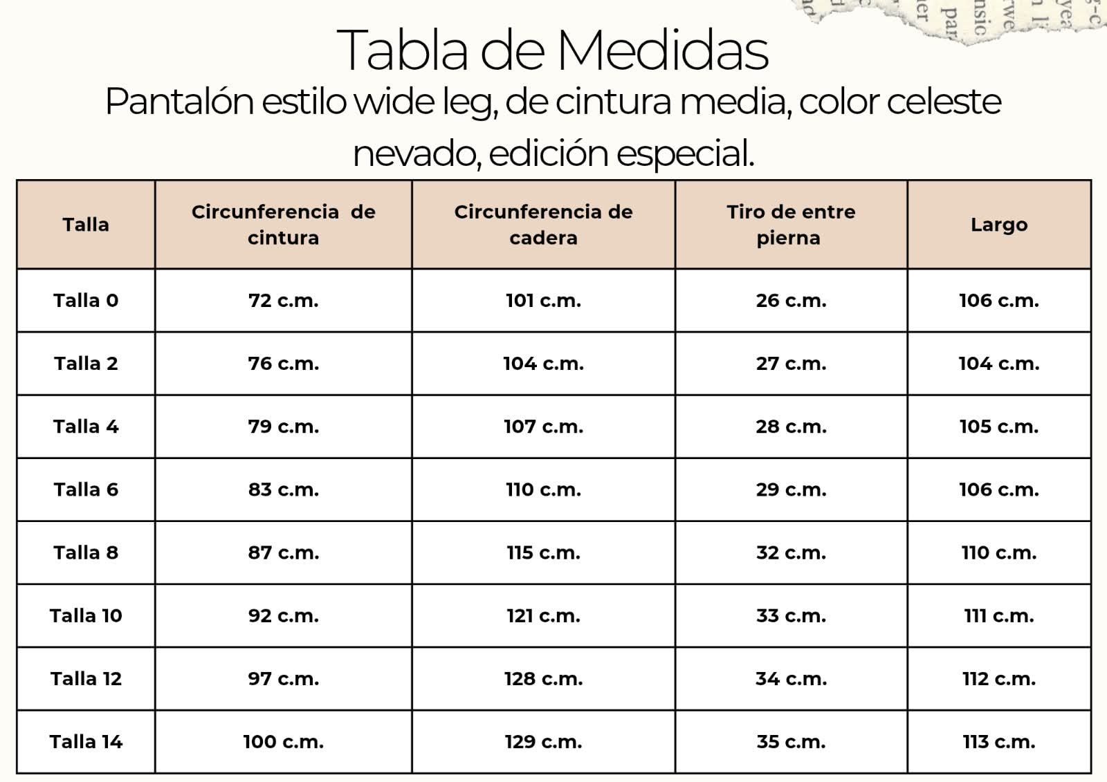 tallas