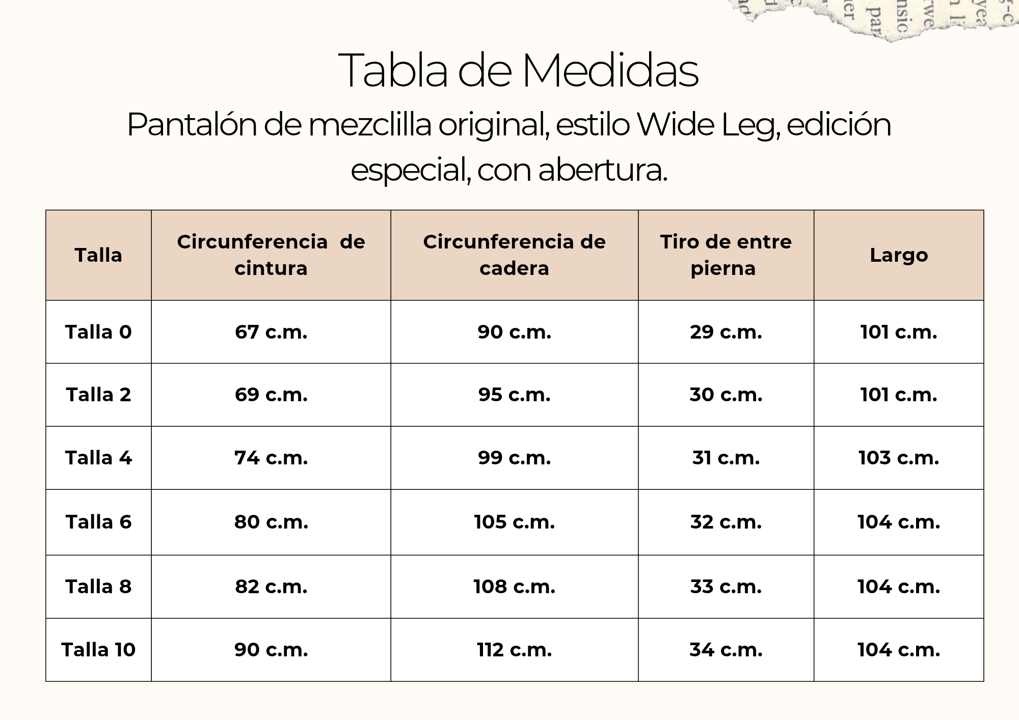 tallas