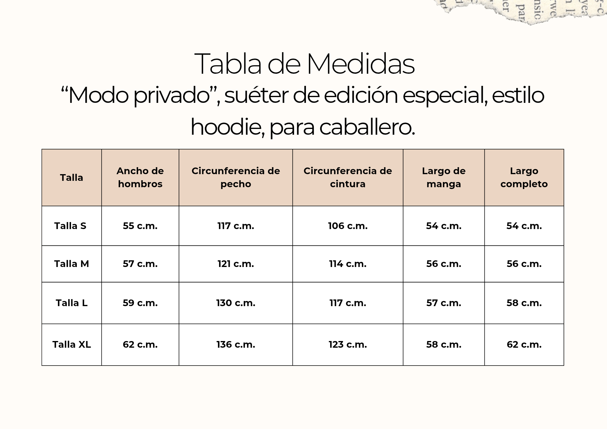 tallas