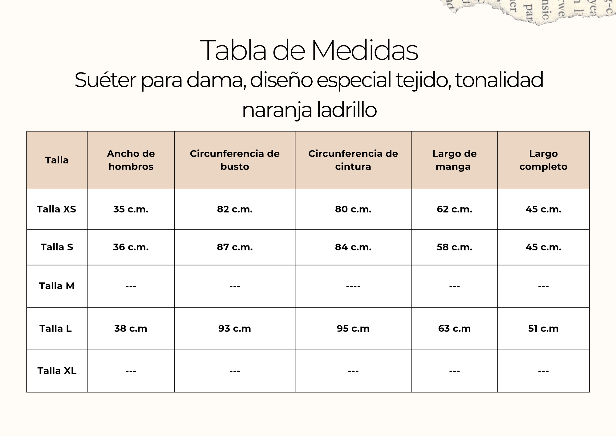 tallas