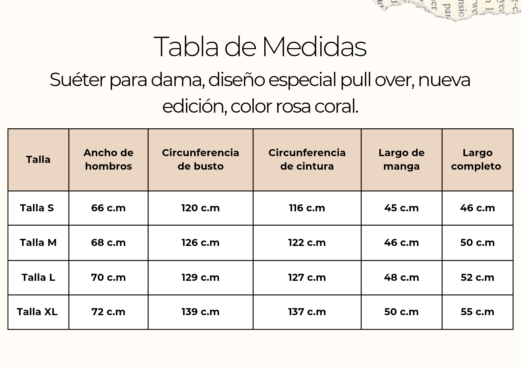 tallas