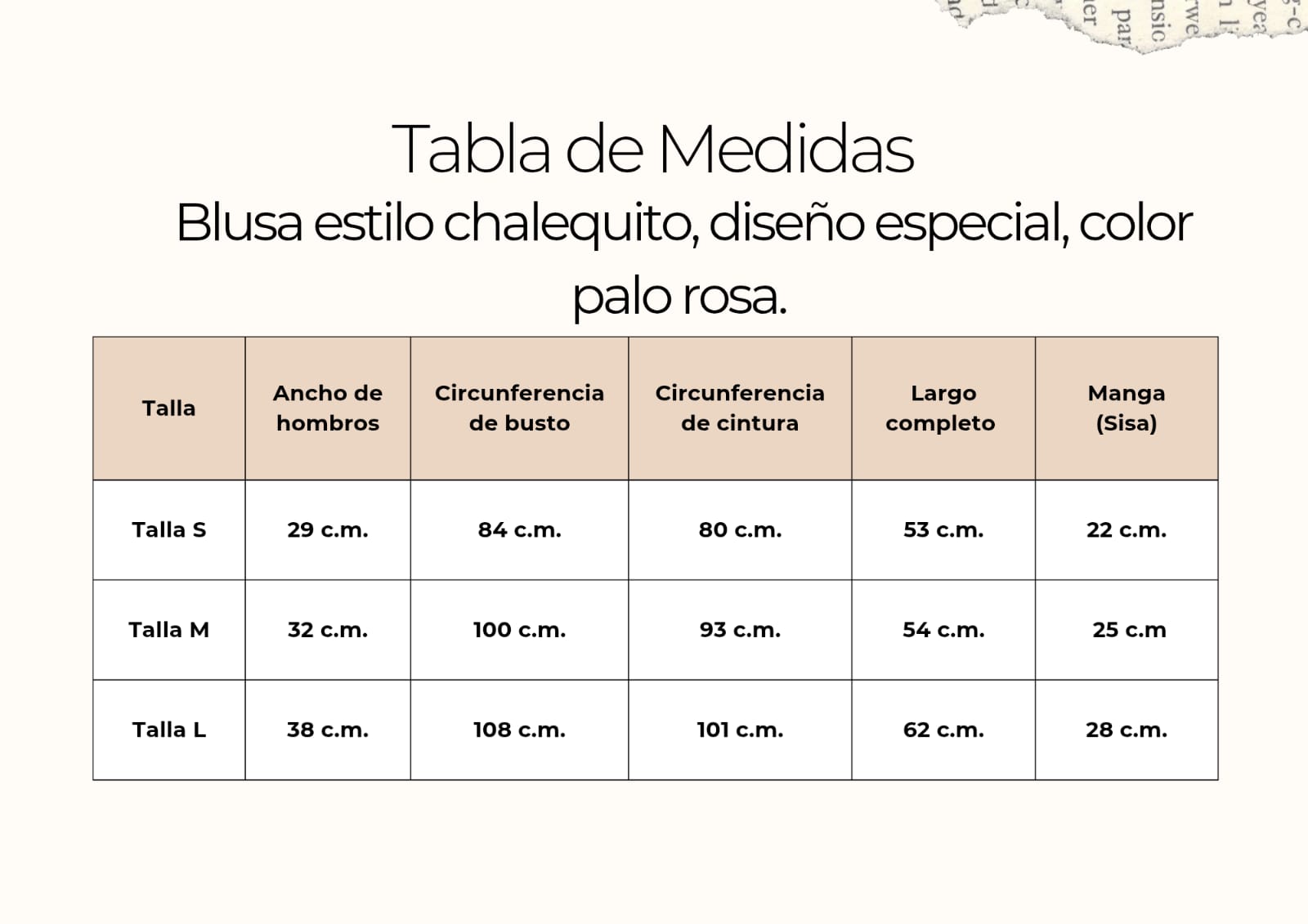 tallas
