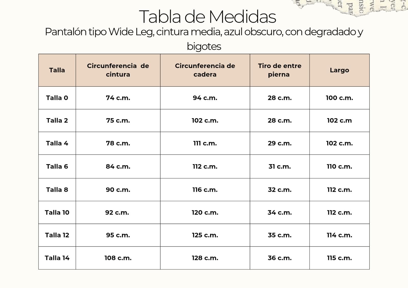 tallas