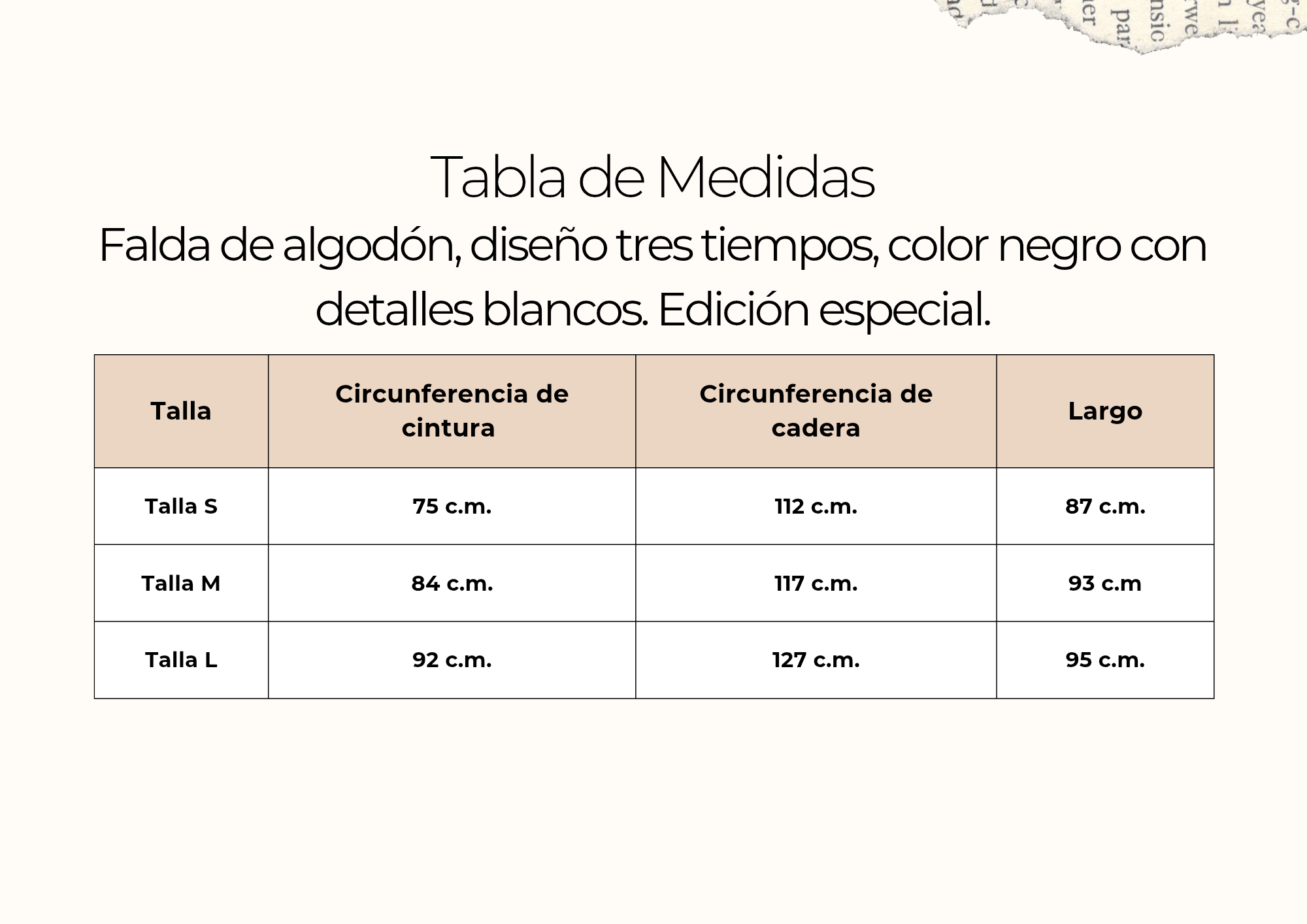 tallas