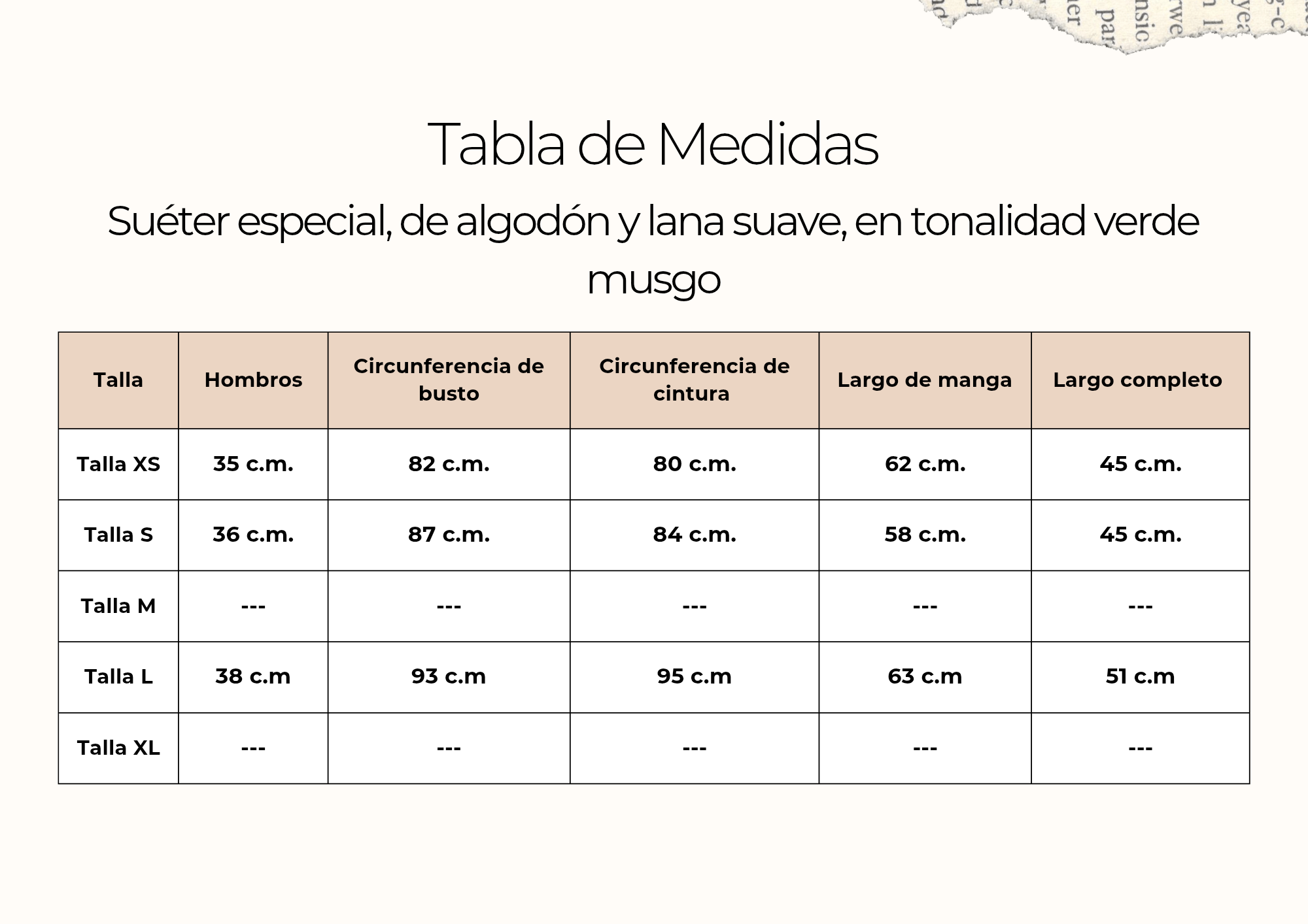 tallas