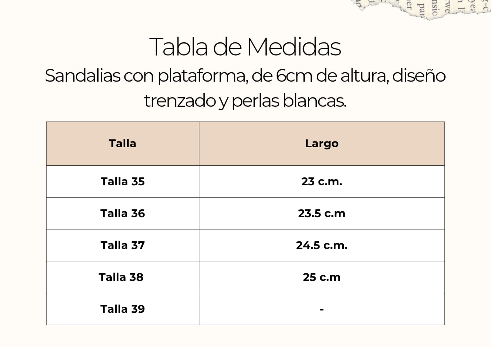 tallas
